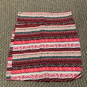 Charlotte Russe Aztec mini skirt